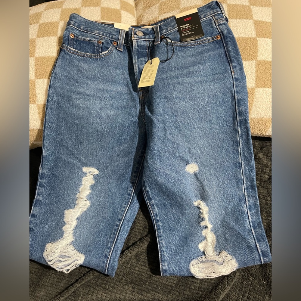 Wedgie straight high rise